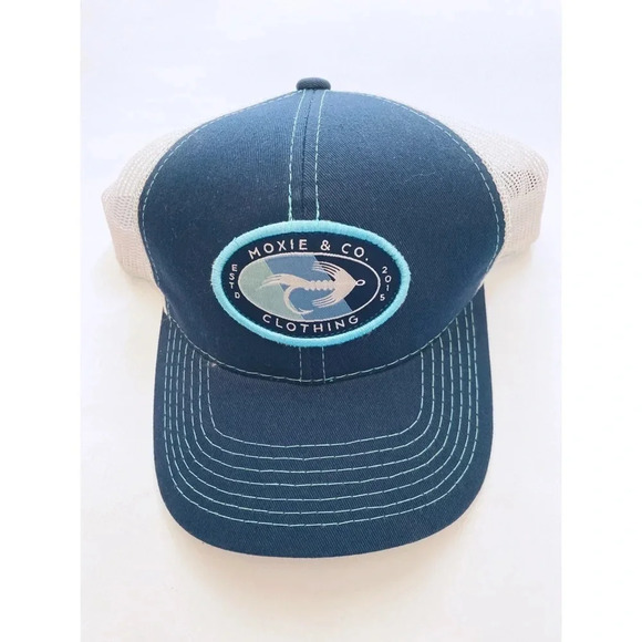 NWOT Moxie & Co Trucker Mesh Snap Back Hat - Picture 1 of 3